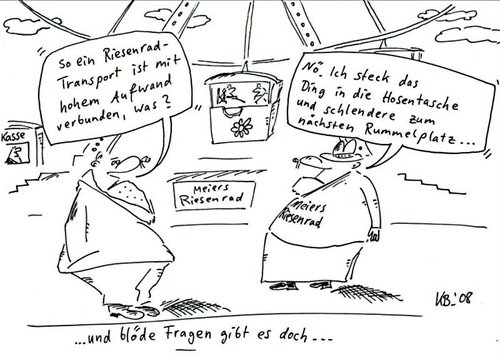 Cartoon: Transport (medium) by Leichnam tagged transport,rummel,riesenrad,schausteller,frage