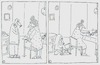 Cartoon: Am Nachmittag (small) by Leichnam tagged nachmittag,kaffee,kuchen,kippelstuhl,uhr,notbehelf,hammer,leichnam,leichnamcartoon