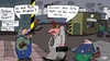Cartoon: Auf Arbeit (small) by Leichnam tagged arbeit,büro,chef,boss,direktor,punk,bunt