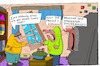 Cartoon: Begeisterung (small) by Leichnam tagged begeisterung,wohnung,comicheft,halt,die,fresse,beleidigen,ungeziefer,ärger,leichnamcartoon