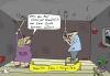 Cartoon: Besen VS Strick ... (small) by Leichnam tagged ende,ehe,kaputt,strick,besen