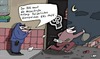Cartoon: Dieb (small) by Leichnam tagged dieb flucht nummer kennzeichen polizeilich beute leichnam nacht raub beamter polizei bullen