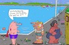 Cartoon: Freibaaad! (small) by Leichnam tagged freibad,schwimmbad,uhren,uhrenmann,zufällig,zeit,sommer,sonne,schwitzen,urlaub,leichnamcartoon