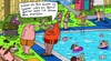 Cartoon: Früher als Bub (small) by Leichnam tagged früher,als,bub,freibad,bademeister,sommer,sonne,urlaub,freizeit,schwimmen,spanner