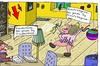 Cartoon: genervt (small) by Leichnam tagged genervt,freudentänze,armutszeugnisse,ehe,vorwürfe