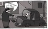 Cartoon: Haaalt! (small) by Leichnam tagged haaalt,beamter,führerschein,hitler,automobil,anhalten,kontrolle,fleppen
