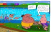 Cartoon: im Freibad (small) by Leichnam tagged freibad,frauen,kugelfisch,vergleiche,sommer,sonne,urlaub,hitze,schwimmen,schwimmbad