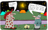 Cartoon: Nachtleben (small) by Leichnam tagged nachtleben,hund,tier,lieb,kurbel,drehen,entzücken,zelte,mond,nacht,sterne,leichnam,leichnamcartoon