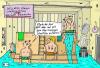 Cartoon: Sauna (small) by Leichnam tagged sauna,schwitzen,schweiß,übertrieben,aufhören,wellnes