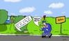 Cartoon: Straße (small) by Leichnam tagged straße,polizei,blitzer,geschwindigkeit,kontrolle,stvo,petze,rehau,ortseingang,starenkasten,radio,durchsage,verkehrsnachrichten,falle,autos