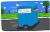 Cartoon: Unterwegs (small) by Leichnam tagged unterwegs,mobil,straße,toilette,dixiklo,leichnam,leichnamcartoon,räder,rollend