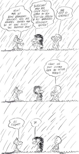 Cartoon: AIDS vs. Lepra vs. Wetter (medium) by kusubi tagged kusubi,vs