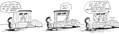 Cartoon: at the HOT WOK (medium) by kusubi tagged kusubi