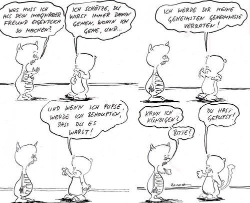 Cartoon: der arme Kerl (medium) by kusubi tagged kusubi