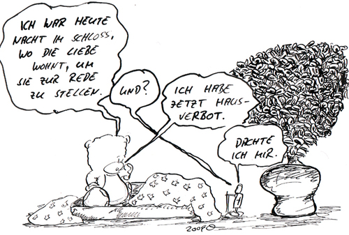 Cartoon: gestörte kommunikation (medium) by kusubi tagged gestörte,kommunikation