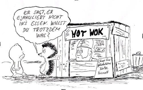 Cartoon: Hot Wok (medium) by kusubi tagged kusubi