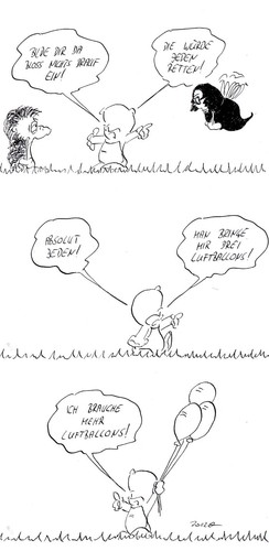 Cartoon: kindisch und dumm (medium) by kusubi tagged kusubi