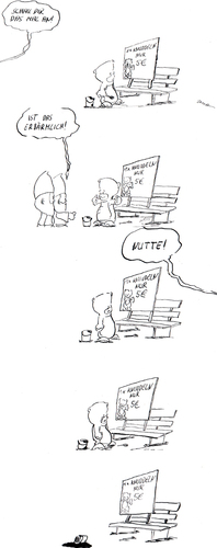 Cartoon: knuddeln (medium) by kusubi tagged kusubi