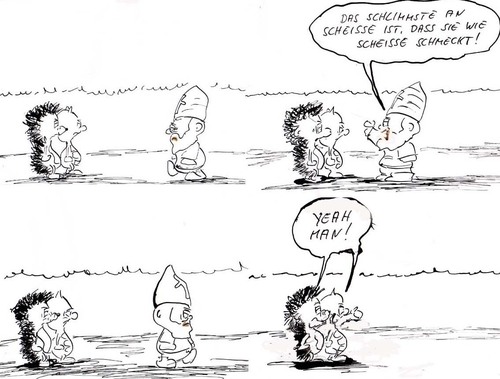Cartoon: scheisse (medium) by kusubi tagged kusubi