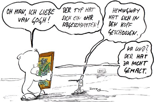 Cartoon: van gogh (medium) by kusubi tagged kusubi
