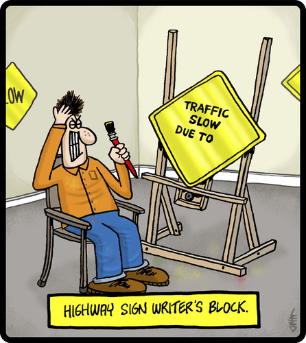 Highway Sign Writers Block