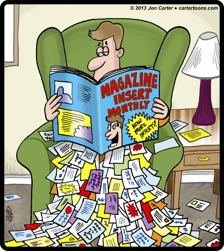 Cartoon: Magazine Insert Monthly (medium) by cartertoons tagged leisure,reading,home,magazines,pop,culture,trash,messes,leisure,reading,home,magazines,pop,culture,trash,messes