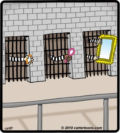 Cartoon: Prison mirror (medium) by cartertoons tagged prison,mirror,cells,jail
