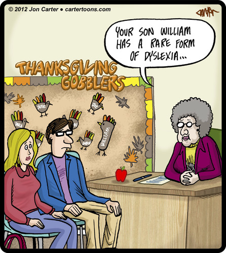 Thanksgiving Dyslexia