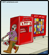 Cartoon: Deadbox Rentals (small) by cartertoons tagged redbox,dead,undead,zombie,dvd,rental