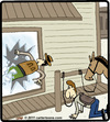 Cartoon: Horse Kick (small) by cartertoons tagged horse,kick,cowboy,saloon,western