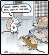 Cartoon: Mouse Listeners (small) by cartertoons tagged mouse,mice,lab,rats,experiments,shakespeare,genetics