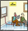 Cartoon: Smoking hose (small) by cartertoons tagged no,smoking,sign,hose,window,waiting