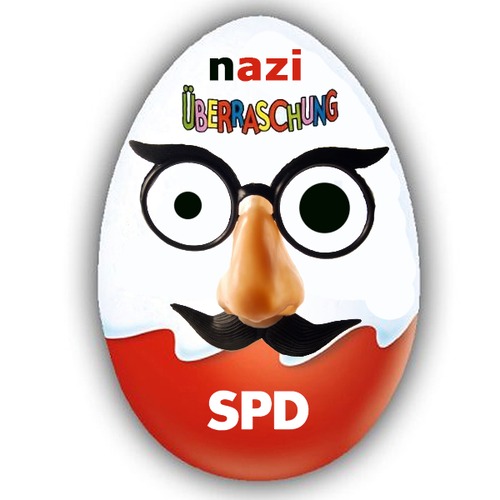 Cartoon: Nazi-Überraschung (medium) by Fareus tagged spd,sarrazin,politik,parteiausschluss,nazi,hassprediger
