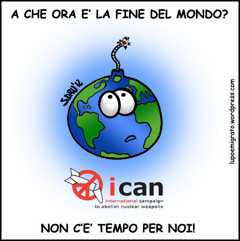 Cartoon: ICAN (medium) by sdrummelo tagged nucelar,weapon,ican,earth,planet,bomb,campaign