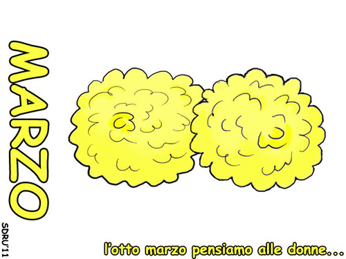 Cartoon: March - 8th (medium) by sdrummelo tagged otto,marzo,8th,march,festa,della,donna