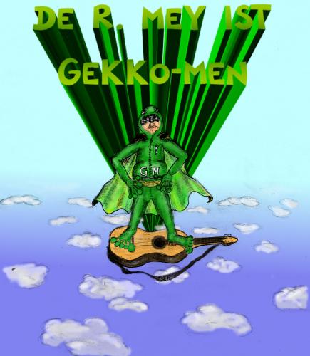 Cartoon: Gekkomen (medium) by swenson tagged superheld,hero,mai,mey