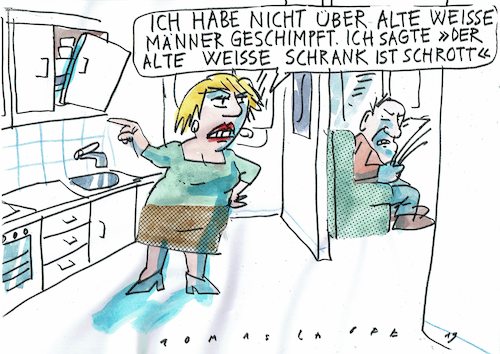 Cartoon: alt weiss (medium) by Jan Tomaschoff tagged alter,weisser,mann,alter,weisser,mann