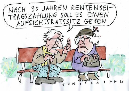 Cartoon: Alter (medium) by Jan Tomaschoff tagged alter,renten,ungleichheit,alter,renten,ungleichheit