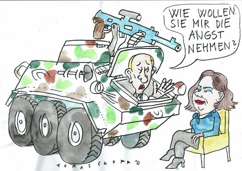 Cartoon: Angst (medium) by Jan Tomaschoff tagged putin,russland,angriff,verteidigung,unkraine,putin,russland,angriff,verteidigung,unkraine