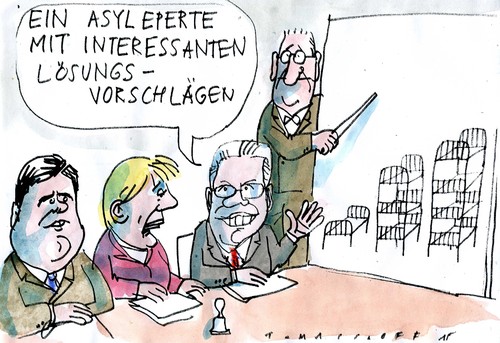 Cartoon: Asyl (medium) by Jan Tomaschoff tagged migration,asyl,migration,asyl