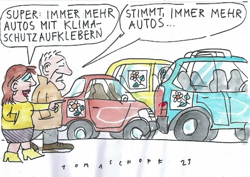 Cartoon: Autos (medium) by Jan Tomaschoff tagged verkehr,umwelt,auto,verkehr,umwelt,auto