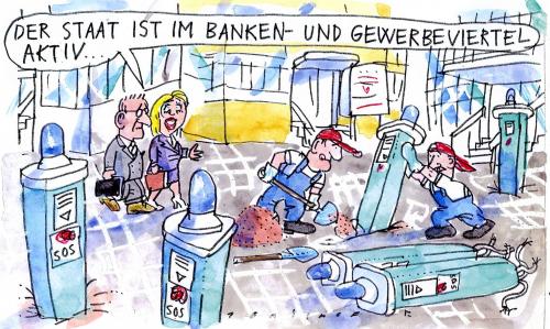 Cartoon: Banken (medium) by Jan Tomaschoff tagged banken,banks