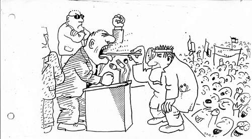 Cartoon: belegte zunge (medium) by Jan Tomaschoff tagged politiker,politician,rede,speech,gesundheit,health,arzt,doctor,politiker,rede,gesundheit,arzt,doktor