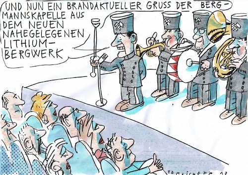 Cartoon: Bergbau (medium) by Jan Tomaschoff tagged litiuhm,berggau,litiuhm,berggau