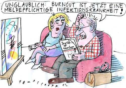 Cartoon: Burnout (medium) by Jan Tomaschoff tagged burnout,burnout