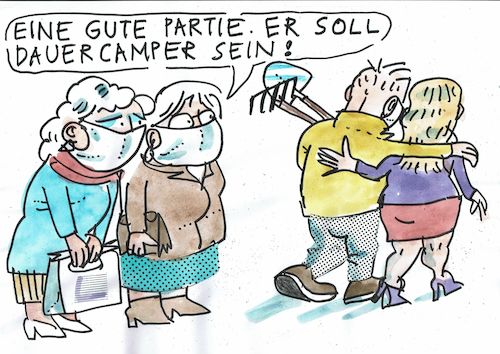 Cartoon: Camper (medium) by Jan Tomaschoff tagged corona,reisen,camping,lockdown,corona,reisen,camping,lockdown