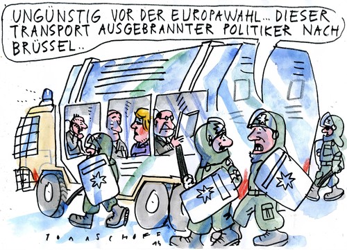 Cartoon: Castor nach Brüssel (medium) by Jan Tomaschoff tagged poltiker,posten,poltiker,posten