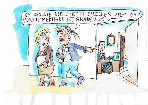 Cartoon: ChefIn (medium) by Jan Tomaschoff tagged männer,frauen,karriere,gleichberechtigung,männer,frauen,karriere,gleichberechtigung