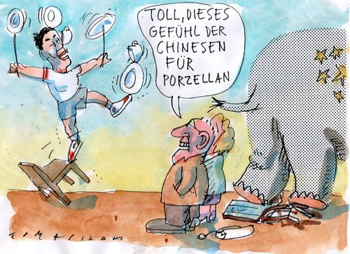 Cartoon: China (medium) by Jan Tomaschoff tagged china