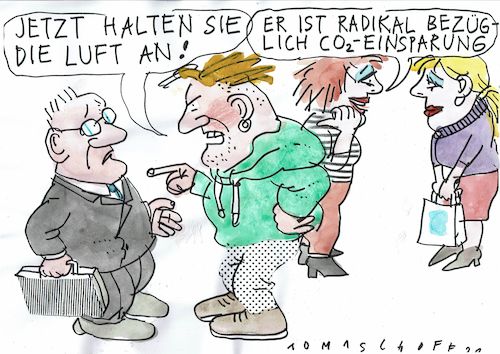 Cartoon: co2 (medium) by Jan Tomaschoff tagged umwelt,co2,toleranz,umwelt,co2,toleranz